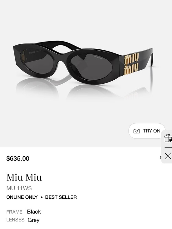 Miu Miu Accessories - Miu Miu Black Women's Sunglasses